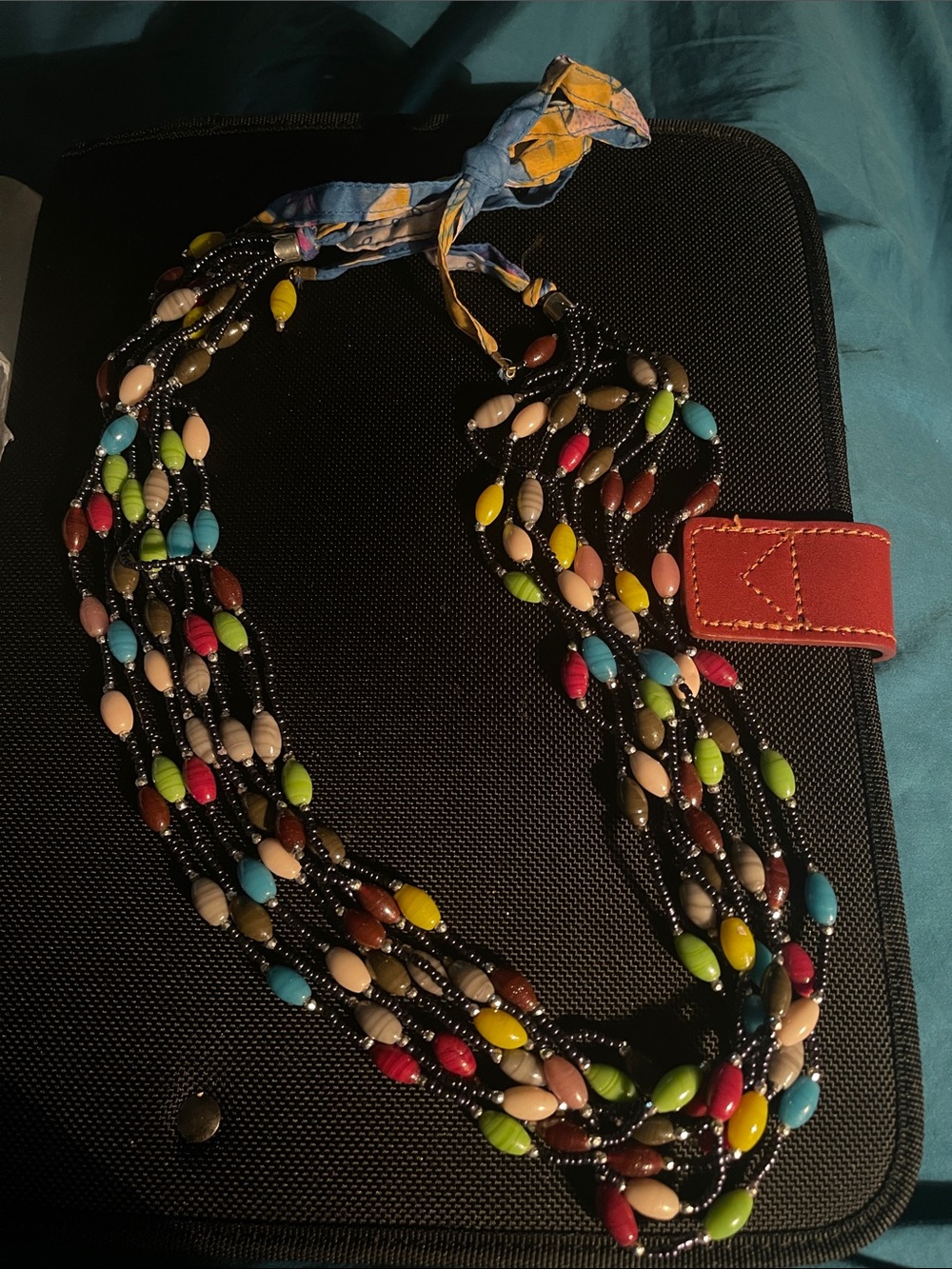Multi-Color Bead Multi-Strand Necklace - Women Jewelry-22 to 24 inches